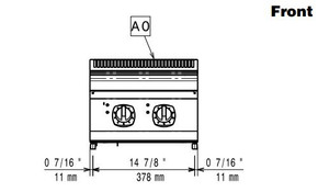 Zanussi 372020 EVO700 - 2 Zone Electric Induction Cooktop
