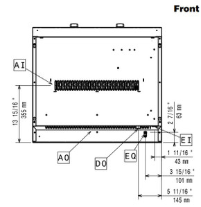 Zanussi 372023 EVO700 - 2 Frontal Zone Electric Induction Cooktop