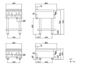 LUUS CS-6P-T Teppanyaki Grill - 600 Wide LUUS CS-6P-T Teppanyaki Grill - 600 Wide