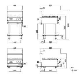 LUUS CS-4B - 4 Burner Cooktop LUUS CS-4B - 4 Burner Cooktop