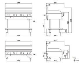 LUUS CS-12P - 1200mm Griddle LUUS CS-12P - 1200mm Griddle