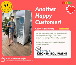 Single Glass Door Colourbond Upright Drink Fridge LG-370P