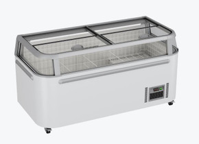 Thermaster ZCD-E185G Supermarket Glass Sliding Lid Island Freezer (745L)
