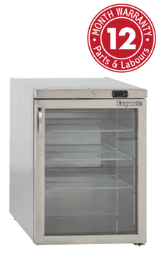 Exquisite MC200G 140 L One Glass Door Underbench Storage Refrigerator Exquisite MC200G 140 L One Glass Door Underbench Storage Refrigerator