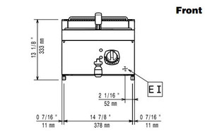 Zanussi 372079 EVO700 - 1 Well Electric Benchtop Fryer 12L