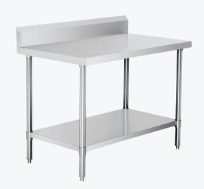 Modular Systems WBB7-1200/A 1200mm Stainless Steel Commercial Workbench with Splashback