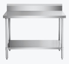 Modular Systems WBB7-1200/A 1200mm Stainless Steel Commercial Workbench with Splashback