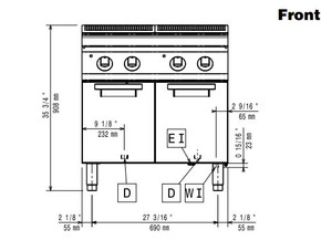 Zanussi 392413 EVO900 - 2 Wells Electric Pasta Cooker 40L