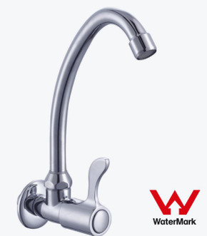 Sunmixer Wall Mounted Gooseneck Faucet with Front Handle