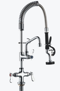 Sunmixer Pre Rinse Unit with Add-on Faucet and 152mm Swing Nozzle T98001MN-2