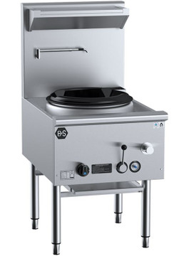 B+S Black Series UFWWD-1 Gas Single Hole Deluxe Waterless Wok Table