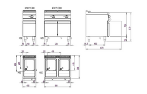Baron Q70CP/E400 Single Basin Electric Pasta Cooker Baron Q70CP/E400 Single Basin Electric Pasta Cooker