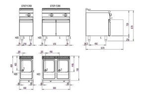 Baron Q70CP/E800 Double Basin Electric Pasta Cooker