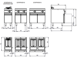 Baron Q70FRI/E415 Single Basin Electric Deep Fryer Baron Q70FRI/E415 Single Basin Electric Deep Fryer