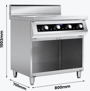 Electmax 700 Series Induction 4-Burner Cooker with Splashback EIC7-800P