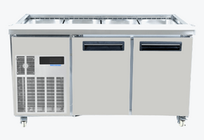 Thermaster Two Door Cold Bench Salad Station 4x1/1 GN Pans PG150FA-XB Thermaster Two Door Cold Bench Salad Station 4x1/1 GN Pans PG150FA-XB