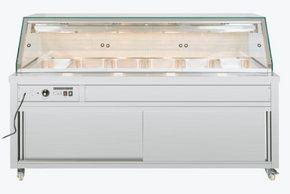 Thermaster Wet and Dry Bain Marie Display 6x1/1 GN Pans PG210FE-XG Thermaster Wet and Dry Bain Marie Display 6x1/1 GN Pans PG210FE-XG