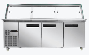 Thermaster PG210FA-XG 6 x GN 1/1 Commercial Cold Salad & Noodle Bar (2140mm Wide)