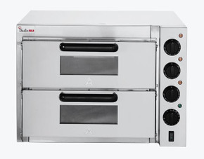 BakerMax Compact Countertop Double Deck Electric Pizza Oven EP-2T/15