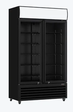 Thermaster LG-1200BP Large Two Glass Door Colorbond Upright Beverage Display Fridge (8-Star GEMS)