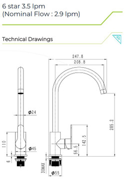 Jetstream JET3000D Single Lever Basin Mixer