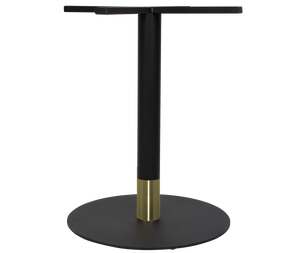 EZ Furn KBTTIDI54BKBKBR Base Table Tivoli Disc 540 Black + Black Brass Collar
