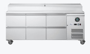 FED-X Six Drawer Salad Prep Fridge - XSS7C18S3V-6D