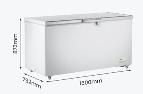 Thermaster 520L Chest Freezer with Stainless Steel Lid - BD520F