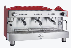 Bezzera 3L Red 3-Group Professional Espresso Machine BZB2016R3DE