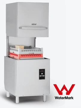 Asber GE-H500BDD Commercial Passthrough Dishwasher with Drain Pump & Dispensers