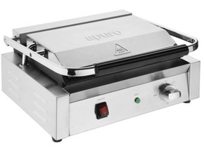 Apuro Bistro Large Ribbed Contact Grill