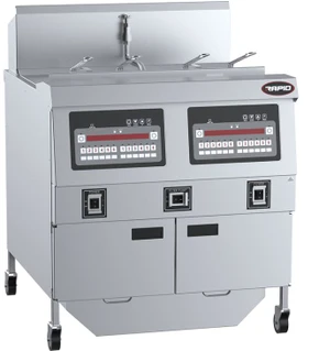 B+S Rapid RF-2E Commercial Electric Filtration Twin Pan Fryer – 80L Capacity