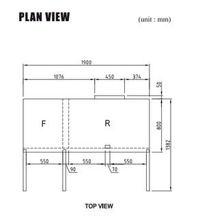 Turbo Air KRF65-6-N 4 Half Door Fridge 2 Half Door Freezer