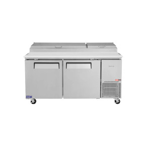 Turbo Air CTPR-67SD 2 Doors Solid Pizza Prep Fridge Turbo Air CTPR-67SD 2 Doors Solid Pizza Prep Fridge