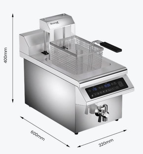 Benchstar Single Tank Auto Lifting Induction Fryer - IF3500S-AL