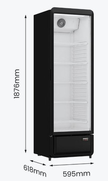 Thermaster Upright Glass Door Beverage Fridge - SDC-343B
