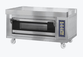 Bakermax Stackable Electric Deck Bakery Oven with steam- ME2ST-1D