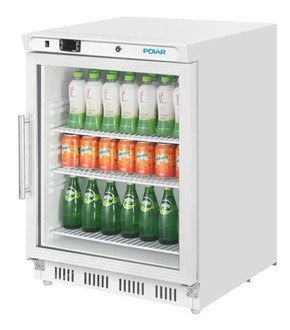 Polar CZ785-A C-Series Under Counter Display Fridge White - 150Ltr