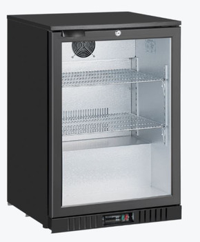 Thermaster Under Bench single Heated Glass Door Bar Cooler with heater switch - LG-138TD