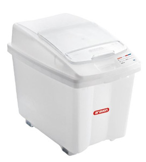 Araven CR976 Transparent Mobile Ingredient Bin 80Ltr