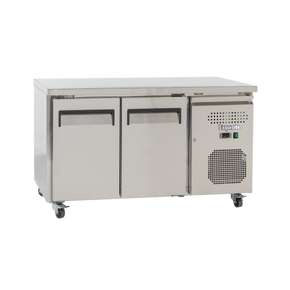 Exquisite SSF260H Two Solid Doors Underbench Storage Freezer Slimline