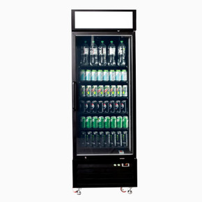 Bromic UC0550GDL-NR Upright Display Fridge 546 L - 1 Door - Flat Glass- Lightbox