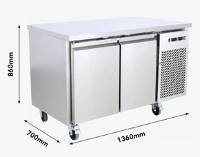 Thermaster GN2100DT Dual-Temperature Refrigerated & Frozen Workbench (248L)
