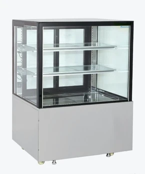 Bonvue SC090FA-2XB 900mm Deluxe Square Glass Refrigerated Cake Display