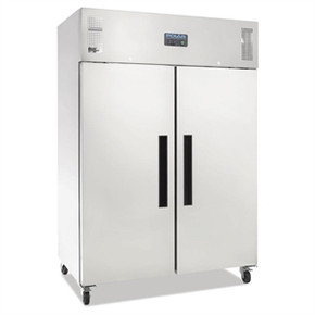 Polar DL898-A G-Series 2 Door Upright Fridge White 1200Ltr