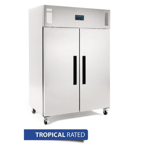 Polar DL896-A G-Series 2 Door Upright Freezer Stainless Steel 1200Ltr