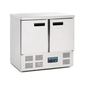 U636-A Polar G-Series 2 Door Counter Fridge 240Ltr Stainless Steel