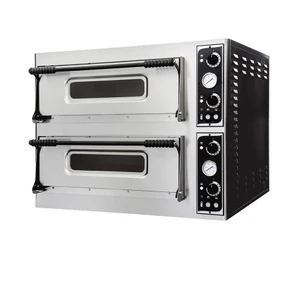 Prismafood TP-2 Commercial Twin Deck Electric Pizza Oven – 8 x 40cm Pizza Capacity