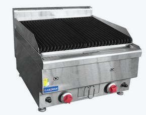 JUS-TRH60 GASMAX Benchtop 2 Burner Chargrill 600mm Width JUS-TRH60 GASMAX Benchtop 2 Burner Chargrill 600mm Width
