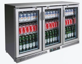 Thermaster SC316SG Three Door Stainless Steel Bar Fridge (320L)